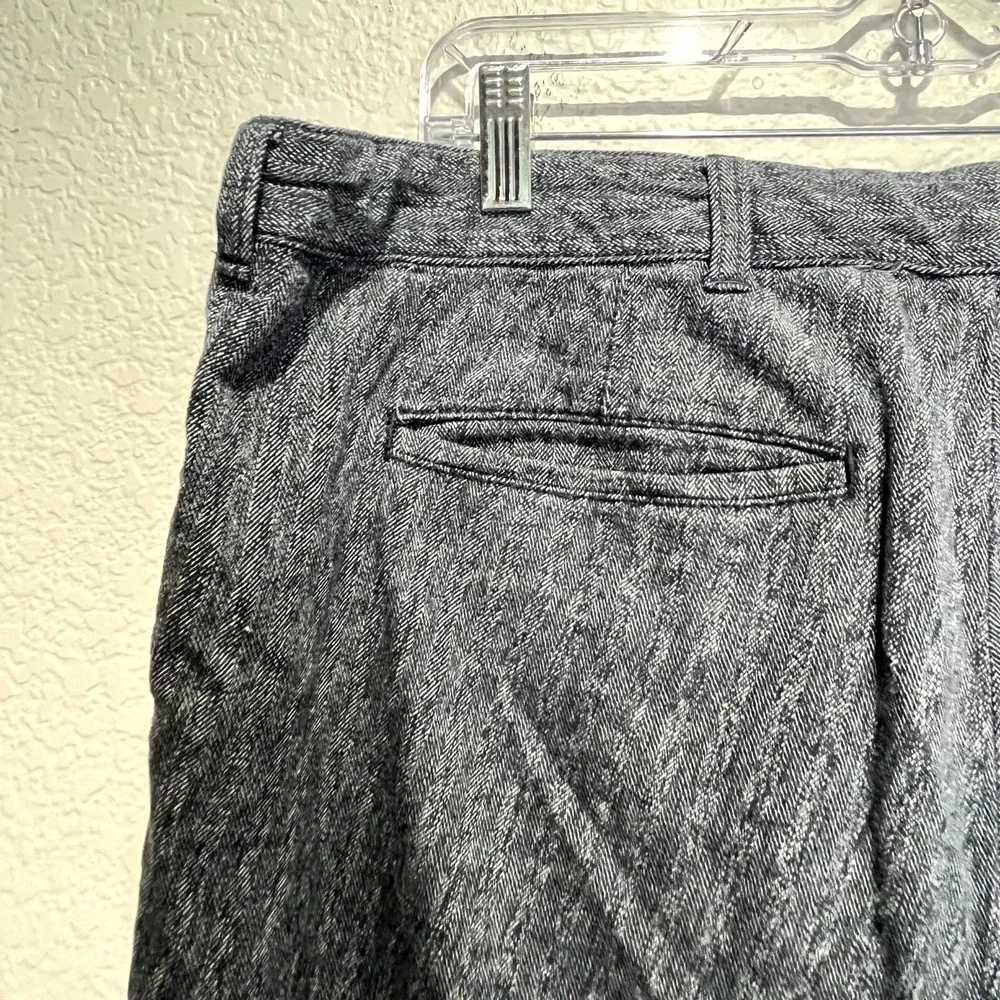 California‎ Republic Bullhead Denim Co Skinny Shorts Mens W38 Gray Herringbone